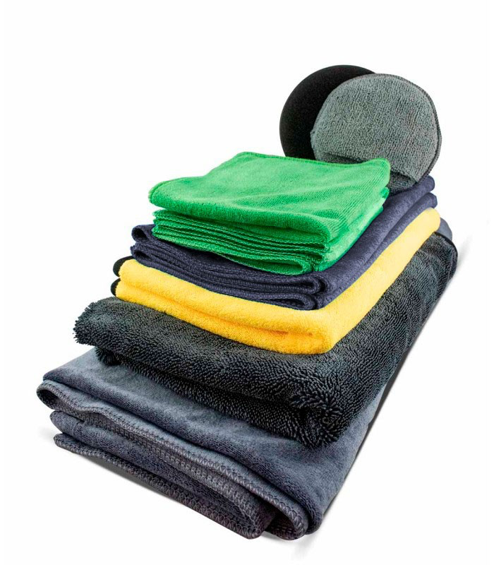 KIT MICROFIBRAS - ACCESORIOS PROFESIONALES PARA DETAILING