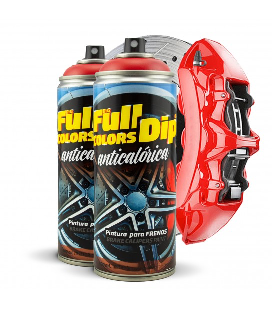 PINTURA ANTICALÓRICA ROJA – 2 SPRAYS DE 400ML | ALTO BRILLO Y MÁXIMA RESISTENCIA