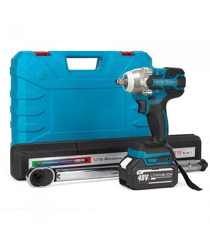 TALADRO DE IMPACTO CON DINAMOMÉTRICA - KIT PARA CAMBIAR RUEDAS
KIT DE TALADRO DE IMPACTO A BATERÍA CON LLAVE