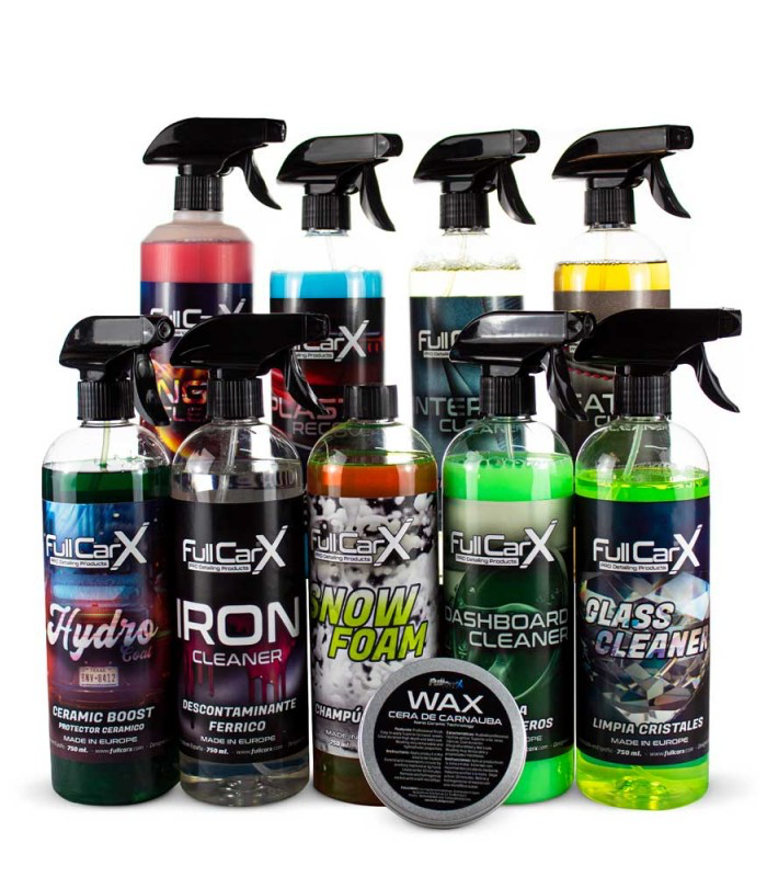 KIT EXTERIOR/INTERIOR PREMIUM TEXTIL – DETAILING PROFESIONAL COMPLETO