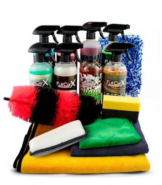 KIT EXTERIOR/INTERIOR AVANZADO PIEL + ACCESORIOS – DETAILING COMPLETO PARA VEHÍCULOS CON TAPICERÍA DE PIEL