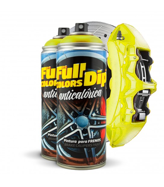 PINTURA ANTICALÓRICA AMARILLA – 2 SPRAYS 400ML | BRILLO INTENSO Y RESISTENCIA EXTREMA