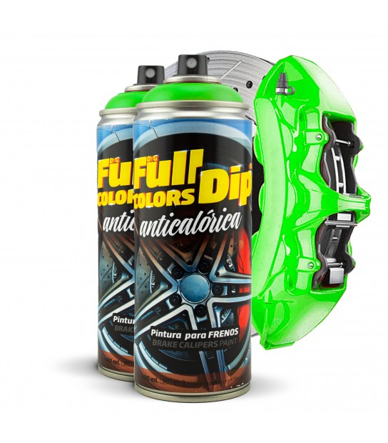 PINTURA ANTICALÓRICA VERDE LIMA – 2 SPRAYS 400ML | BRILLO INTENSO Y ALTA DURABILIDAD