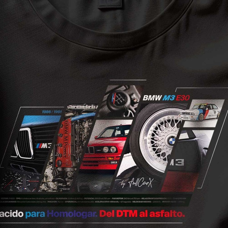 Camiseta - BMW M3 E30 "Del DTM al Asfalto"